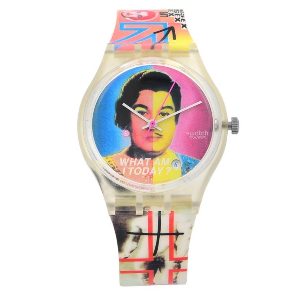 Swatch “What Am I Today” Unisex Silicone Strap Watch 1144